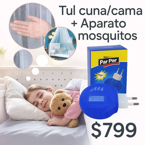 Tul Cuna/ Cama + aparato Ahuyenta mosquitos